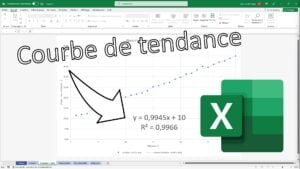Courbe de tendance d'un graphique Excel - Miniature