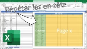 Répéter une ligne où colonne dans l'impression Excel - Miniature