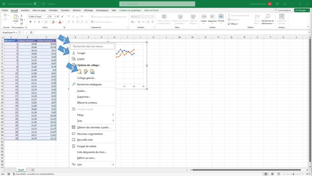 Déplacer un graphique dans Excel - Slide 2
