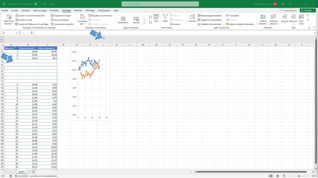 Déplacer un graphique dans Excel - Slide 4