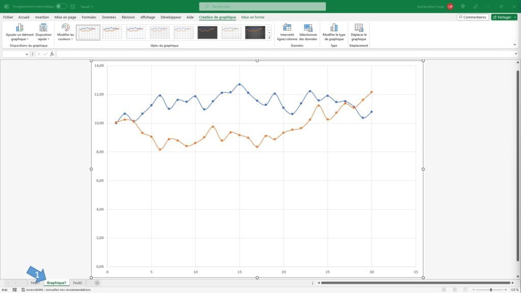 Déplacer un graphique dans Excel - Slide 8