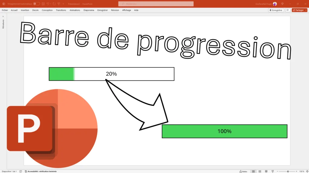 Ajouter une barre de progression dans PowerPoint - Miniature