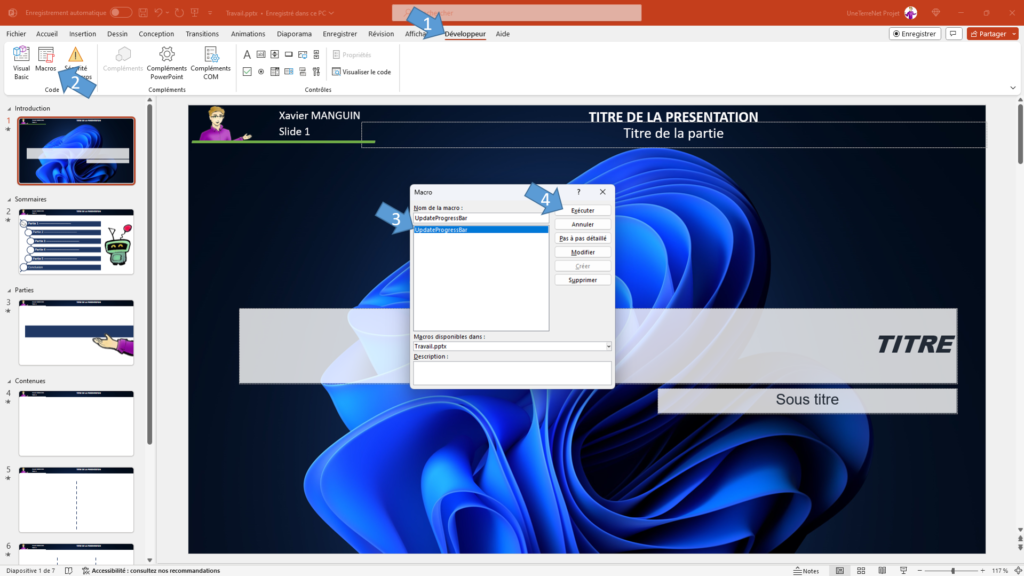 Ajouter une barre de progression dans PowerPoint - Slide 10 Ajouter une barre de progression dans PowerPoint - Slide 10
