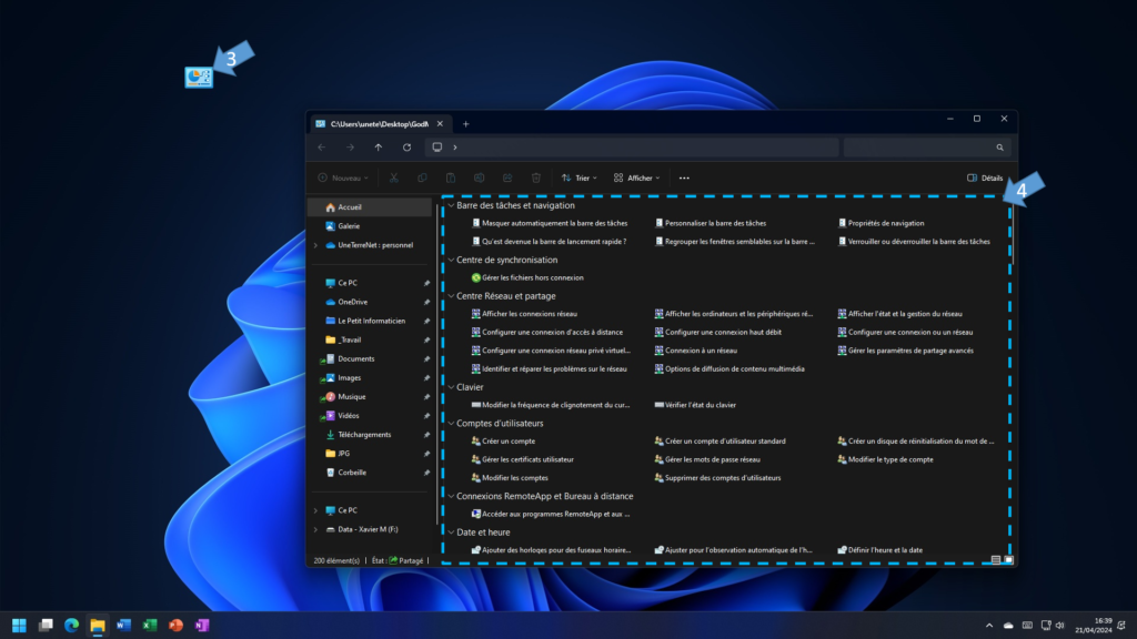 La fonction GodMode dans Windows - Slide 3