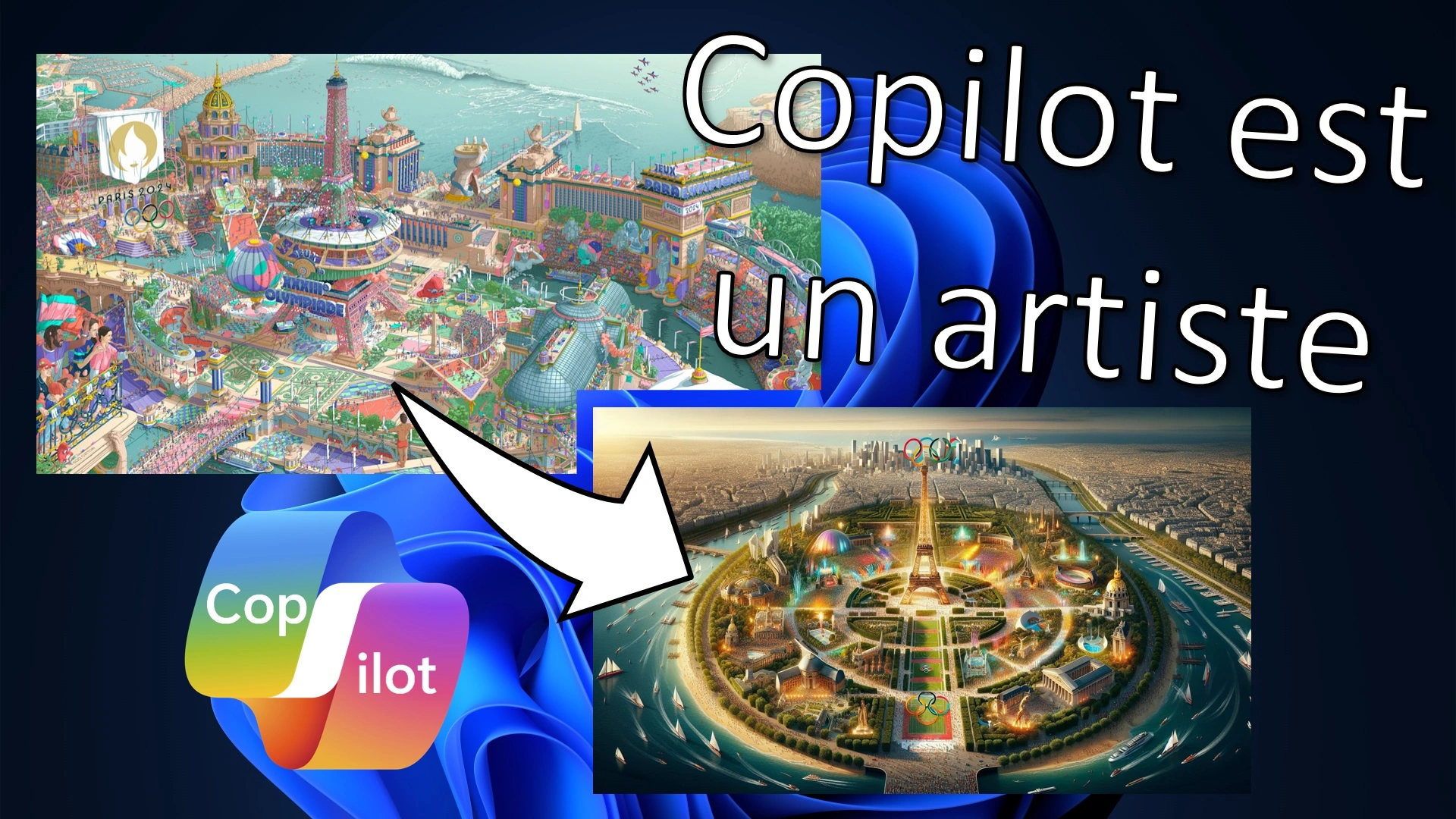 Copilot recrée l'affiche des JO 2024 - Miniature